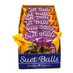 Fruit & Nut Suet Balls Wild Bird Food, 6 count G649