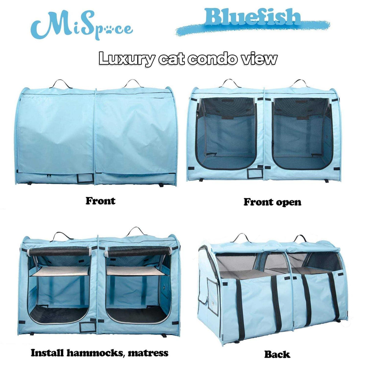 Portable Twin Compartment Cat Cage T770