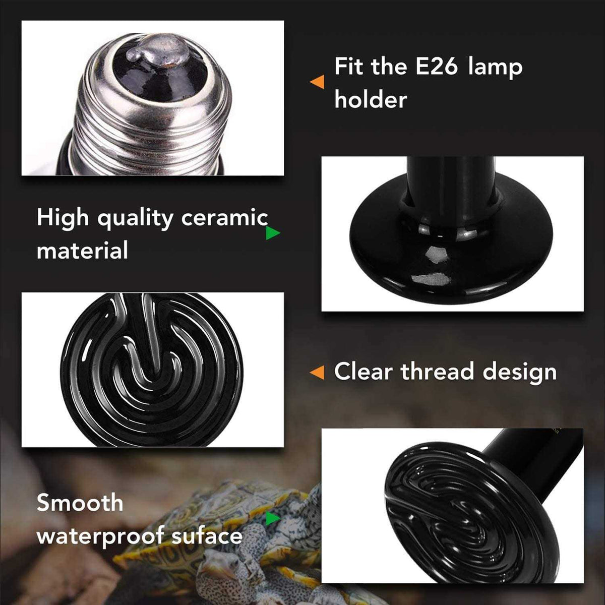 150W Ceramic Heat Emitter Reptile Heat Lamp C282