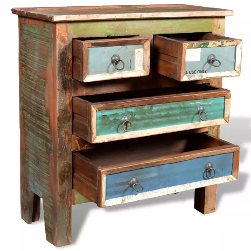 Reclaimed Wood Buffet Sideboard with 4 Drawers R872