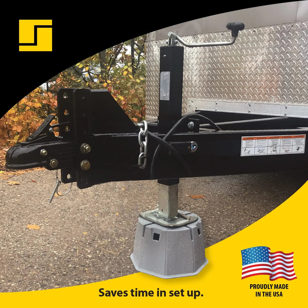 7" Block 6000 lb Max Capacity Trailer Jack Pad Z977