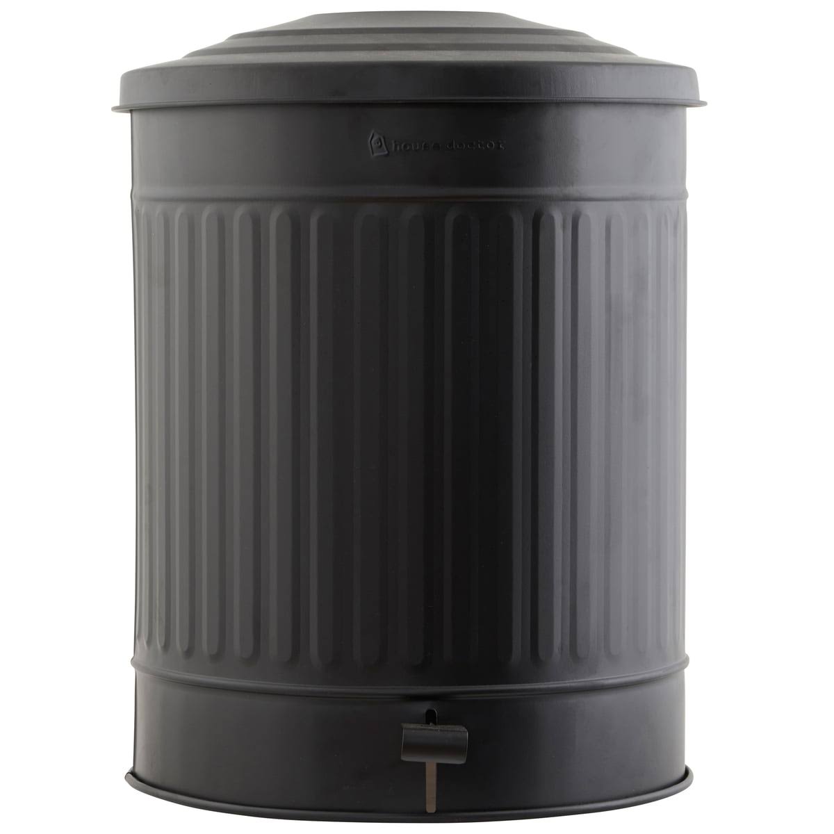 Matt Black Garbage Can F32270