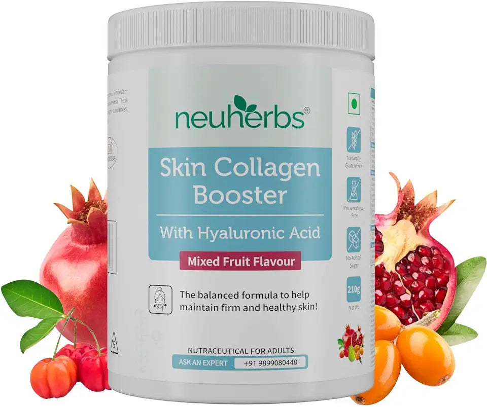 Collagen Powder with Biotin Vitamin C E Mixed Fruit Flavour 210 gm X4359