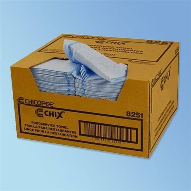 Blue 13 x 21 Food Service Towels, 150/Carton Q6378