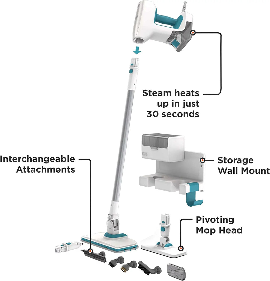 Multipurpose Steam Cleaning System with 7 Attachments T58552