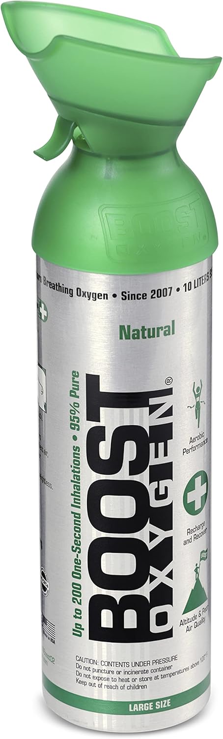 4 Pack Large 10L Natural Portable Pure Oxygen Canister B6697