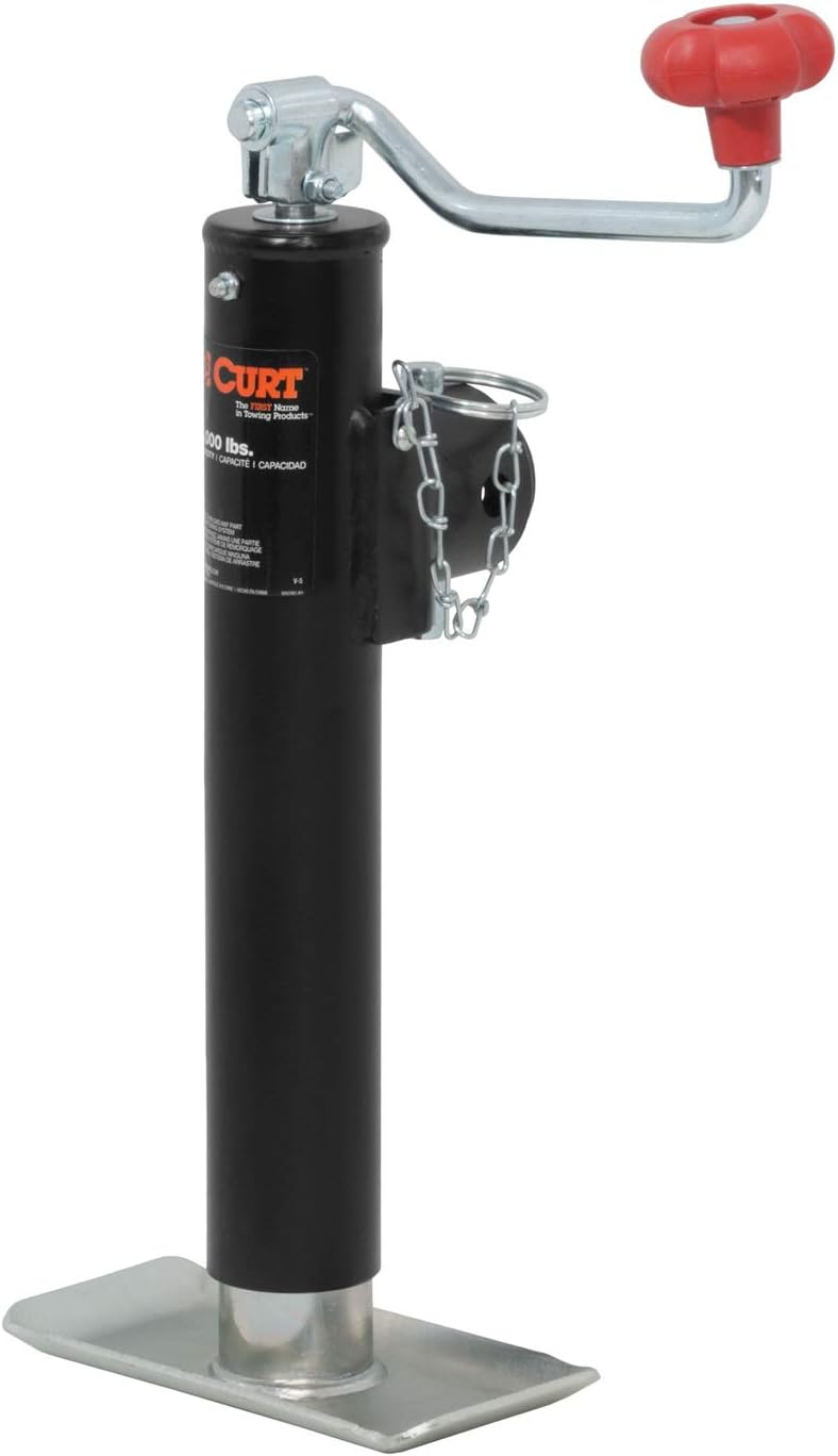 Weld-On Pipe-Mount Swivel Trailer Jack, 2,000 lbs. 10-3/4 Inches Vertical Travel Pack of 2 A440