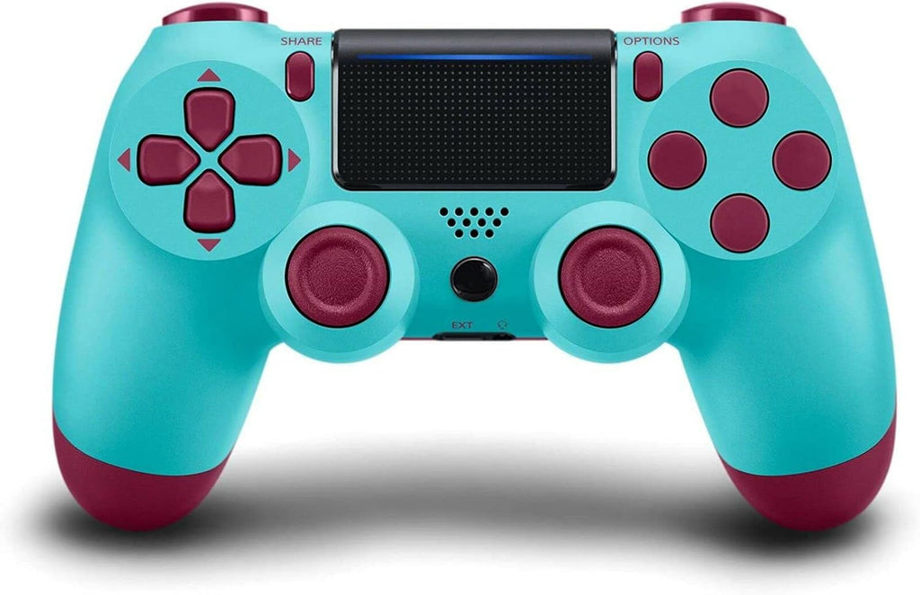 2 Pack Wireless Bluetooth Gamepad with USB Cable, Transparent White & Ocean Blue C824656