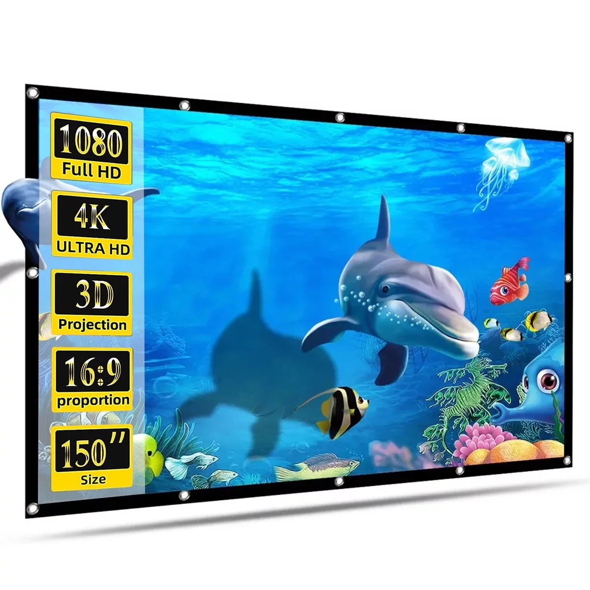 150 Inch 16:9 Foldable Projection Screen E603