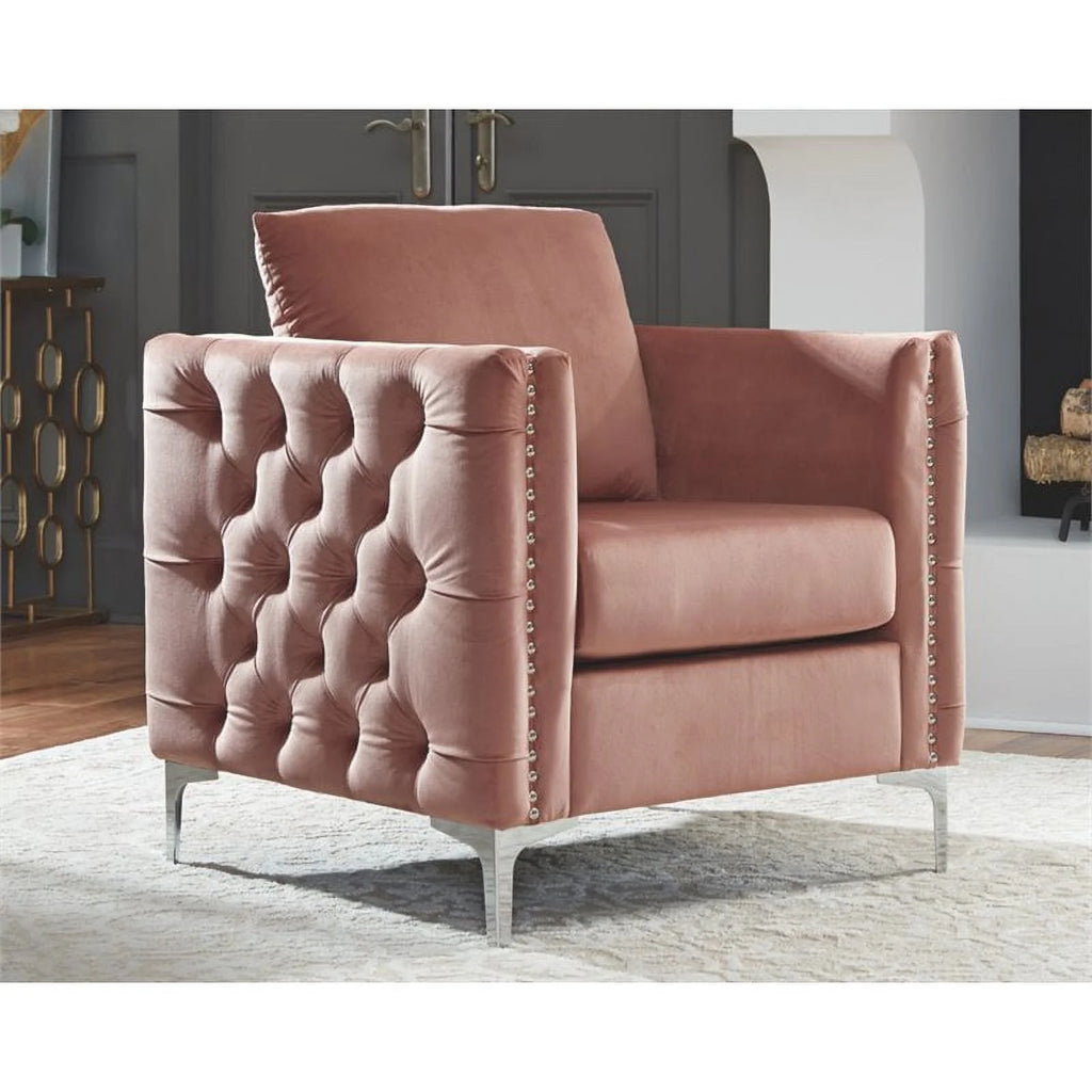 Blush Pink Accent Chair C317887