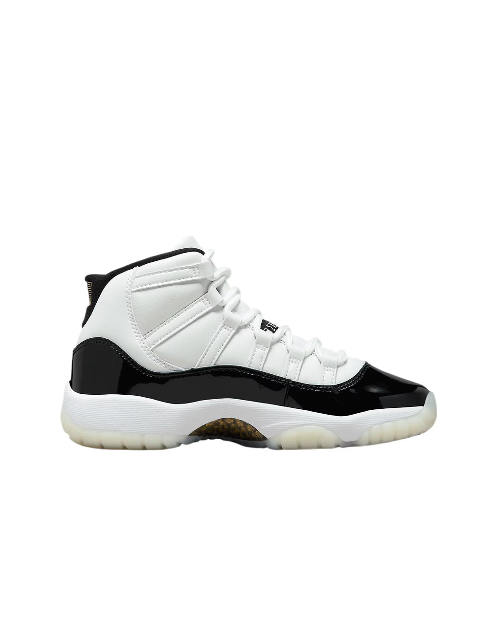 White Metallic Gold-Black Retro Sneaker C811