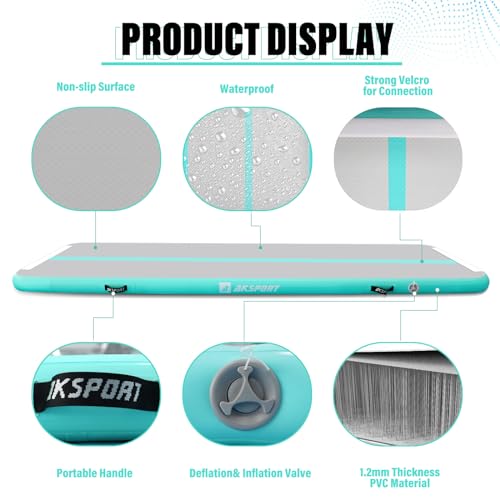 Inflatable Gymnastics Tumbling Mat with Air Pump Z741