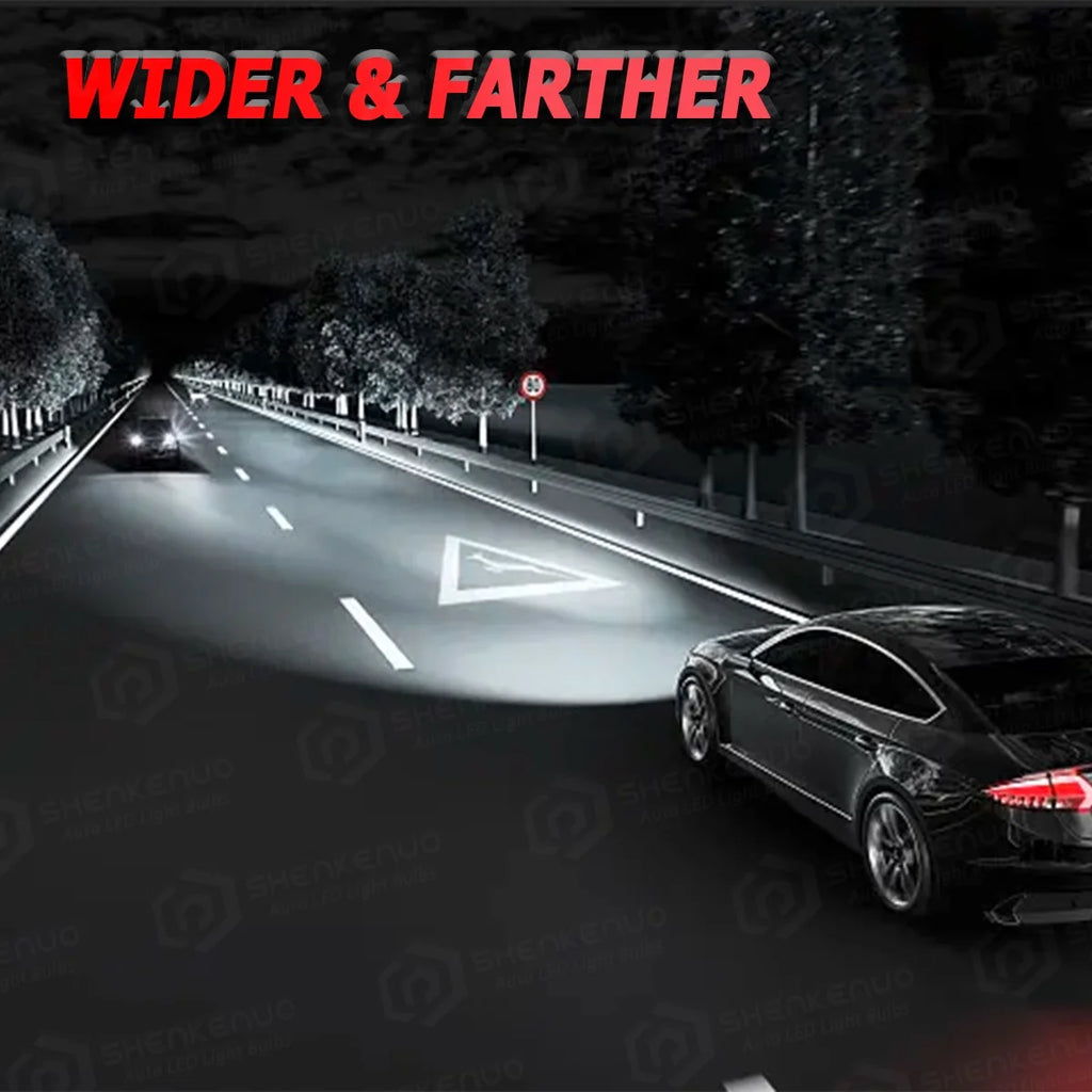LED Headlight Bulbs 9005 H11 High/Low Beam Fog Light 6000k 6Pcs J876