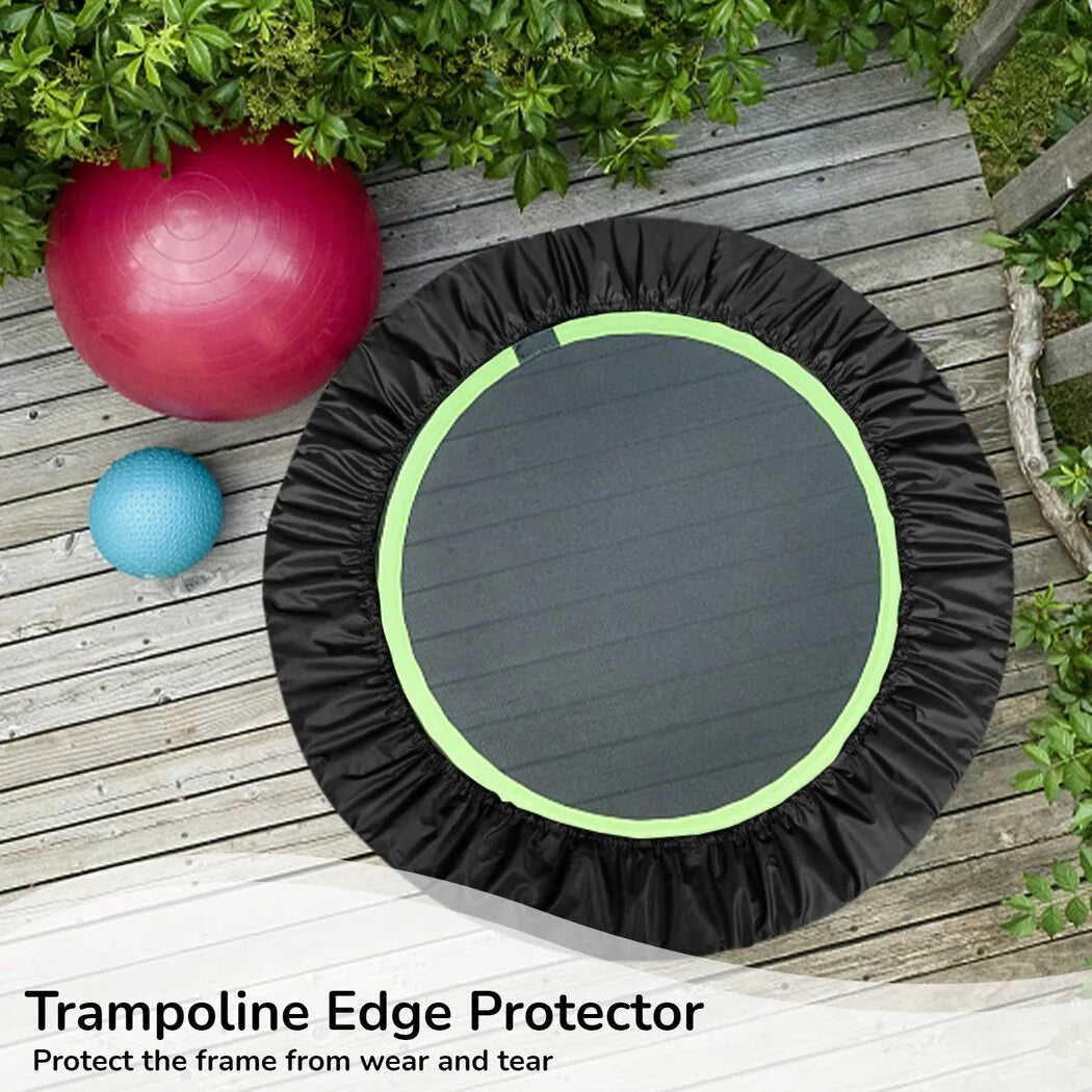 Round Trampoline Spring Cover Black 600D Oxford Cloth Waterproof Cover B974117