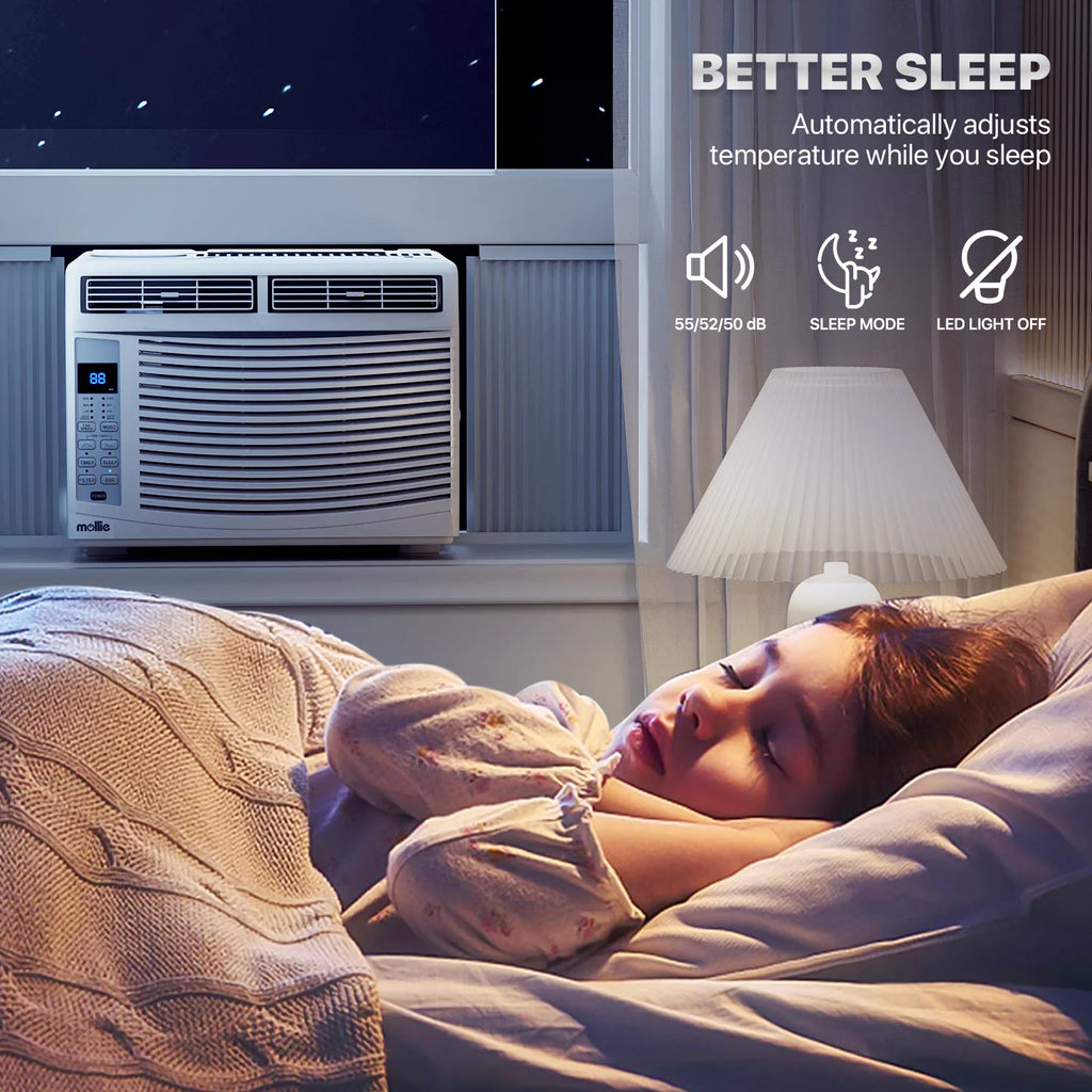 6,000 BTU Smart Window Air Conditioner with WiFi, White L21679
