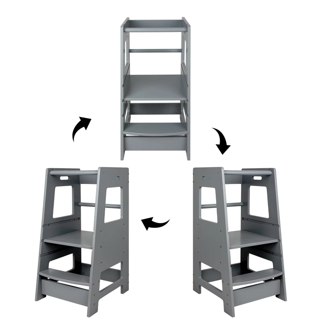 Wooden Adjustable Kids Step Stool M86181