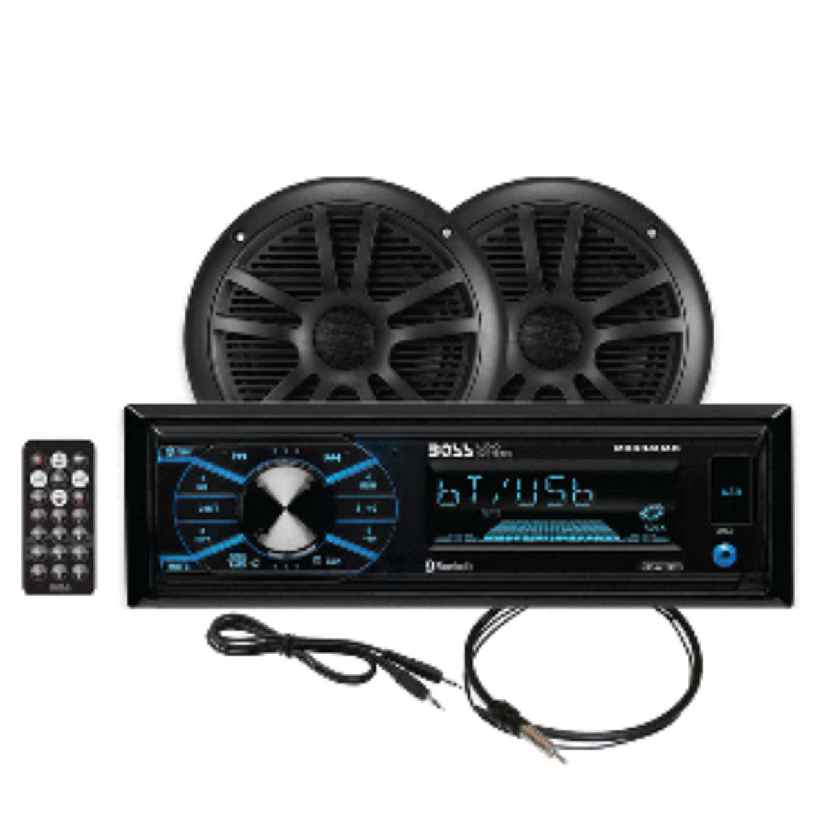 Black Speakers and Antenna K182