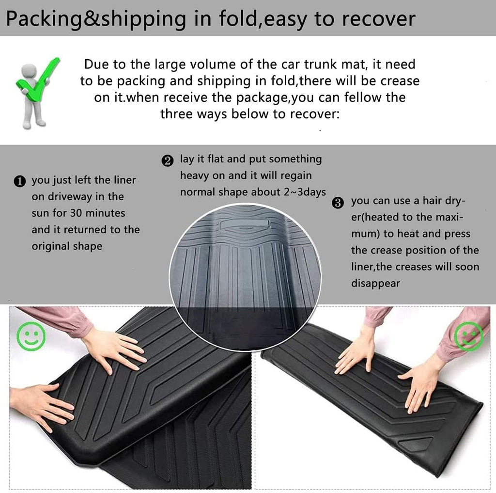 Ford Fusion Cargo Liner Trunk Mat All-Weather Pack of 2 Z90926