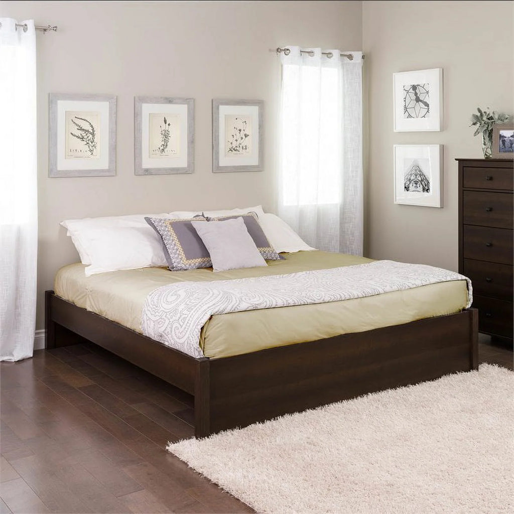 King 4-Post Platform Bed in Espresso G26382