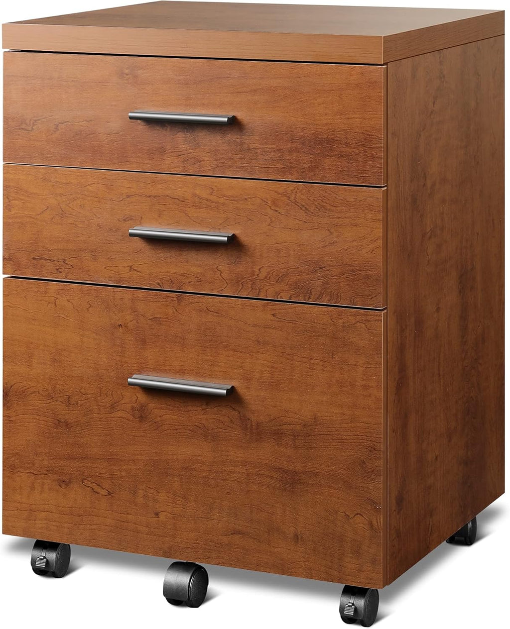 Black 3 Drawer Wood Lateral File Cabinet V714