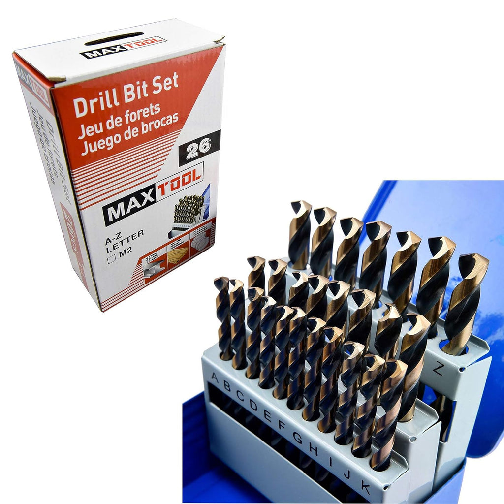 26 Pieces High Speed Steel M2 Twist Drill Bit Set J212