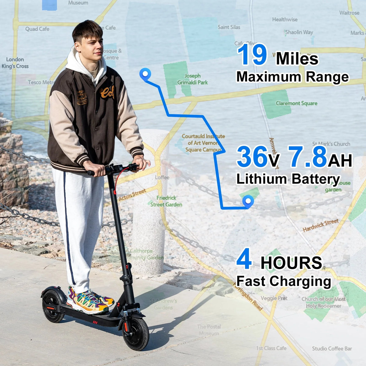 350W Electric Scooter with APP Control F7253
