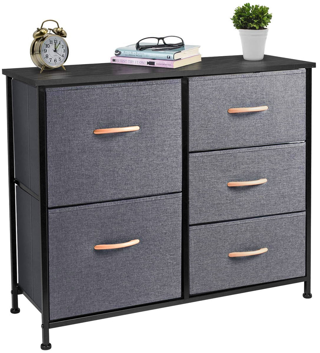 5 Drawer Fabric Dresser Storage Tower Y79178