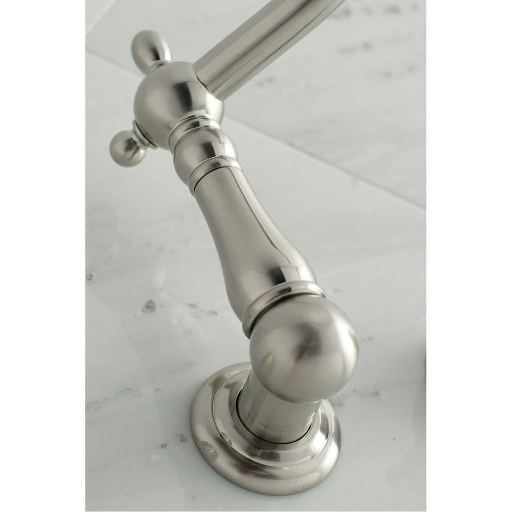 Polished Nickel Wall Mount Tub Filler Y337