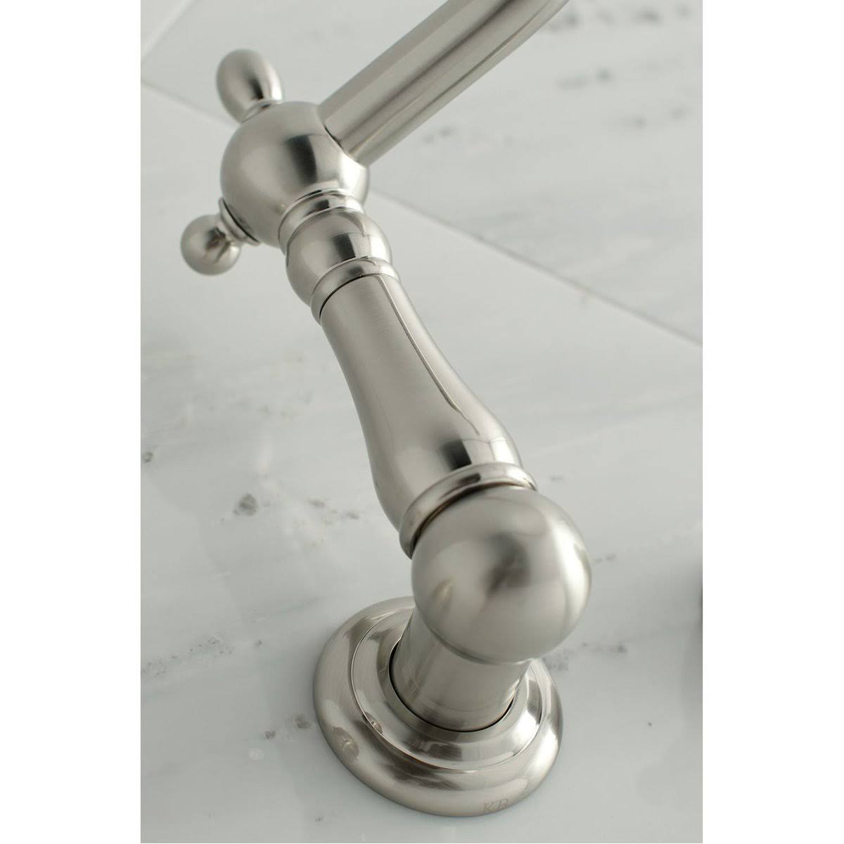 Polished Nickel Wall Mount Tub Filler Y337
