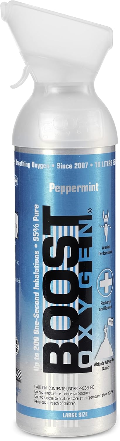 4 Pack Large 10L Natural Portable Pure Oxygen Canister B6697