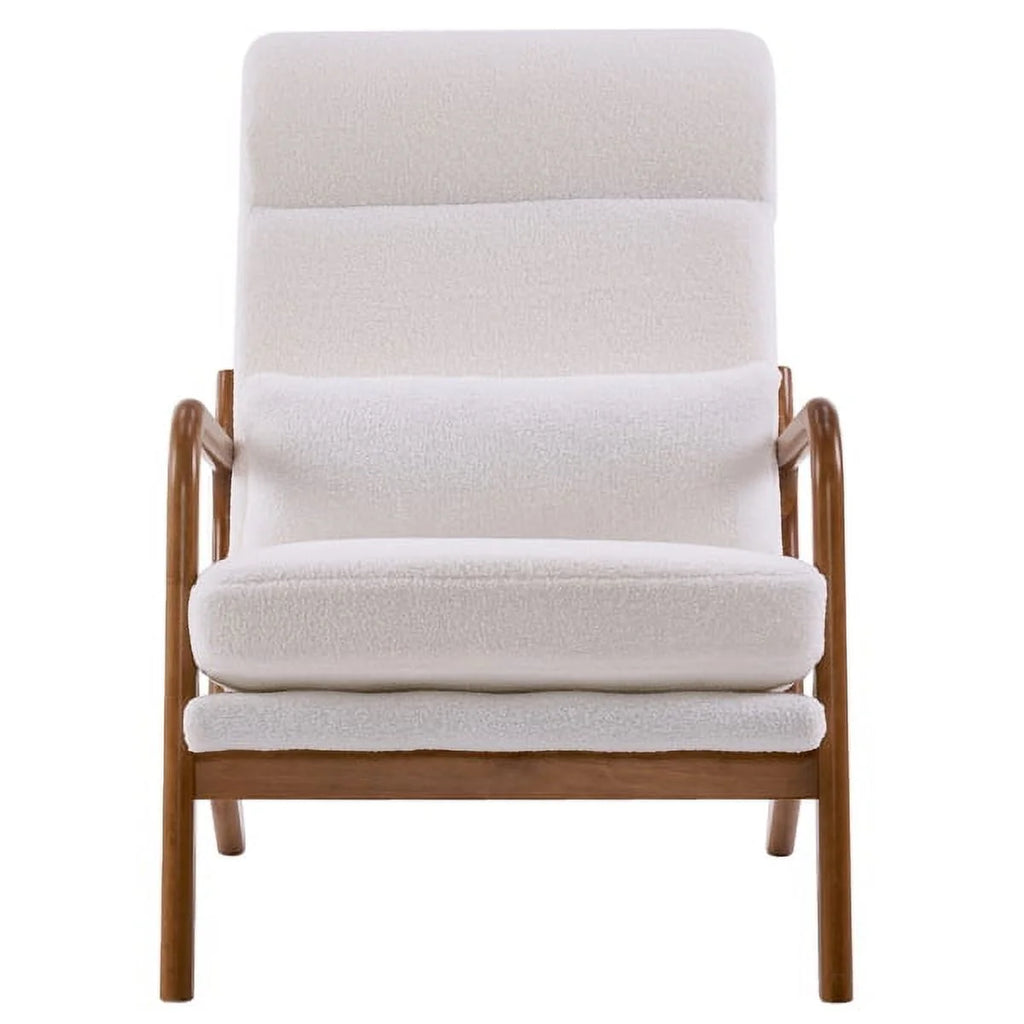 Mid-Century Modern Accent Chair with Lumbar Pillow E9586