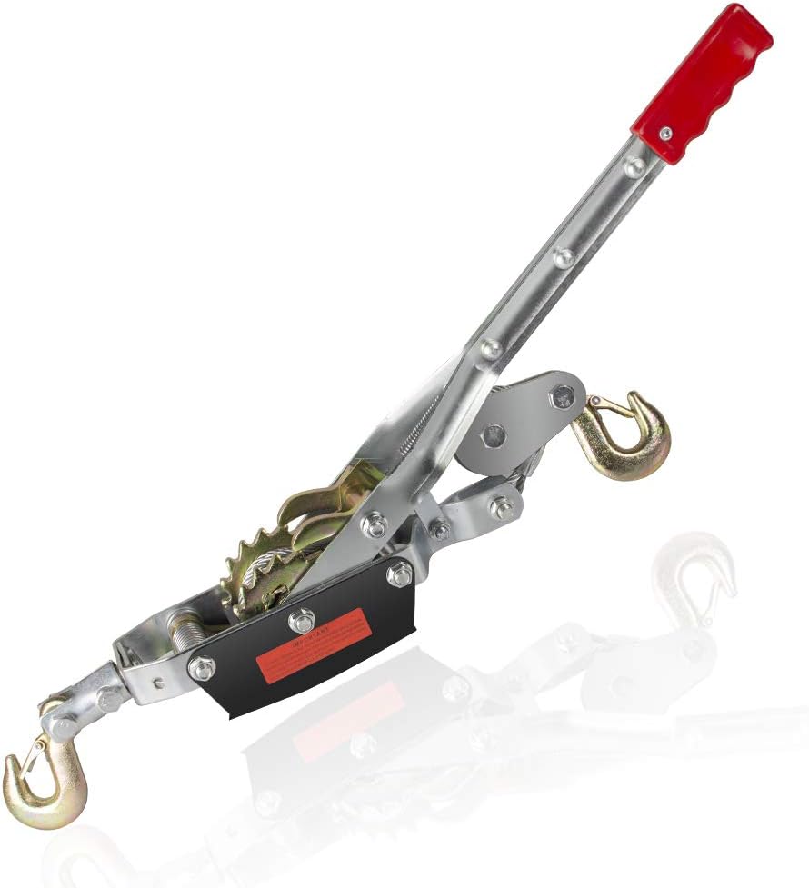 4-Ton Dual Gear Come Along Power Puller Hand Puller Tool Pack of 2 Q751519