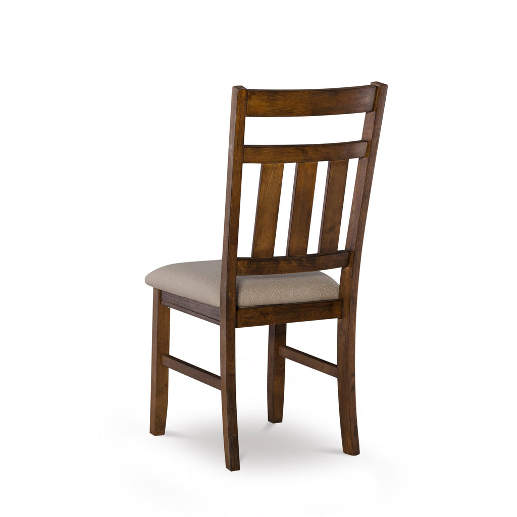 Smokey White Rustic Farmhouse Dining Chair Set of 2 N64857