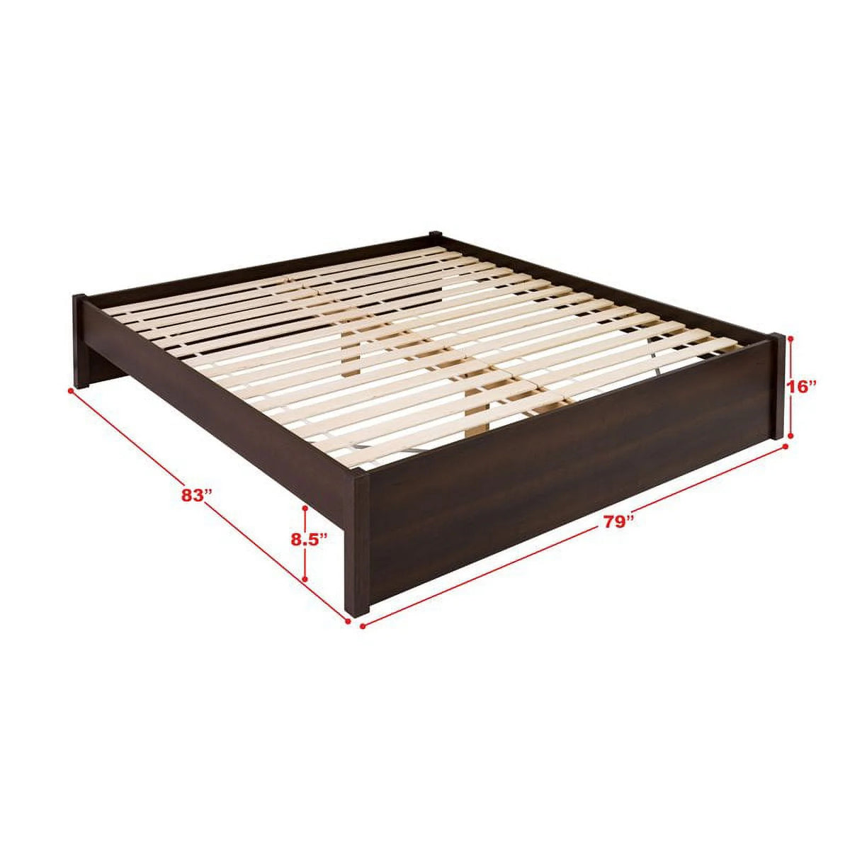 King 4-Post Platform Bed in Espresso G26382