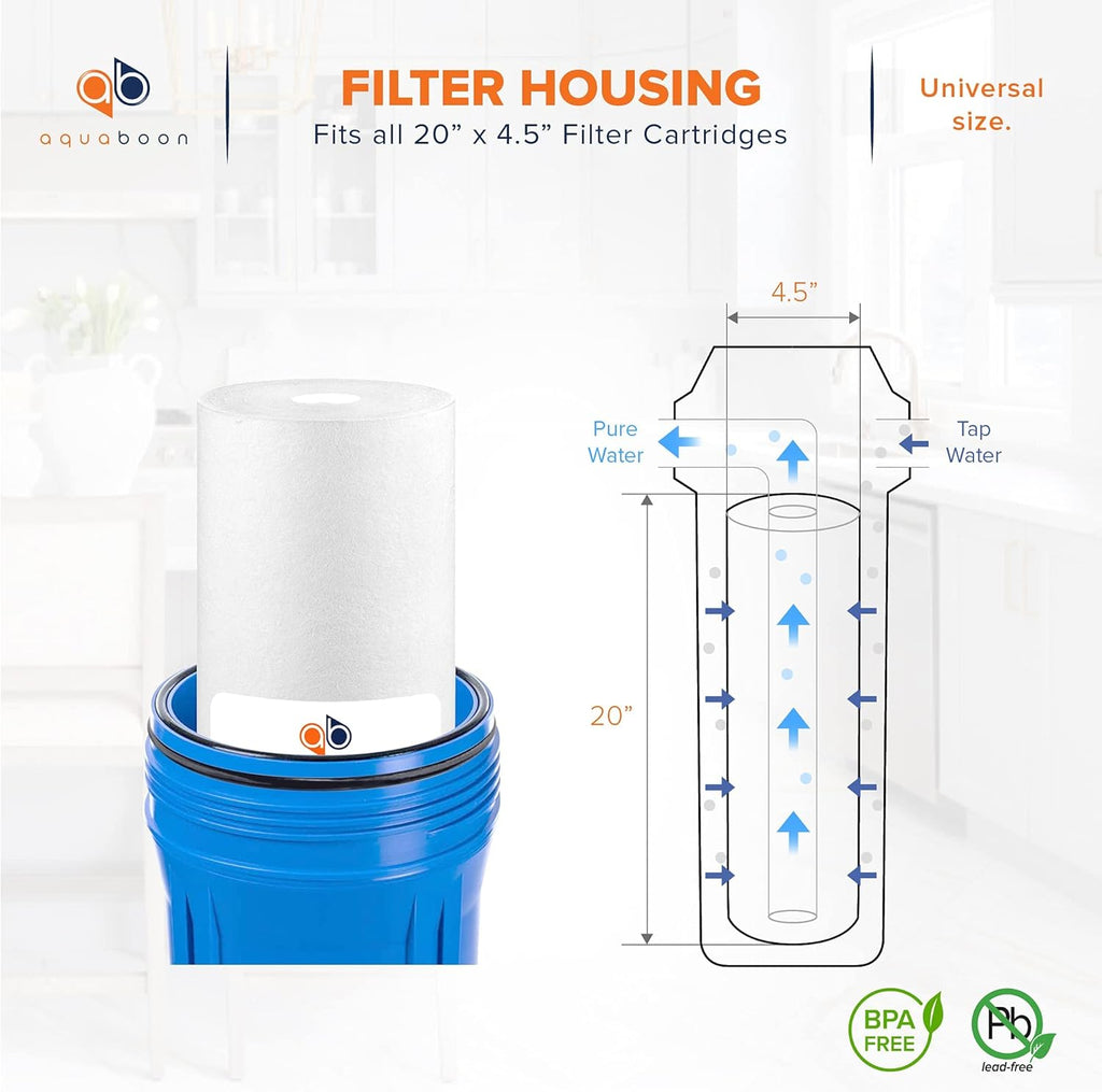 5 Micron 20 Sediment Water Filter Replacement Cartridge, 10 Pack H312362