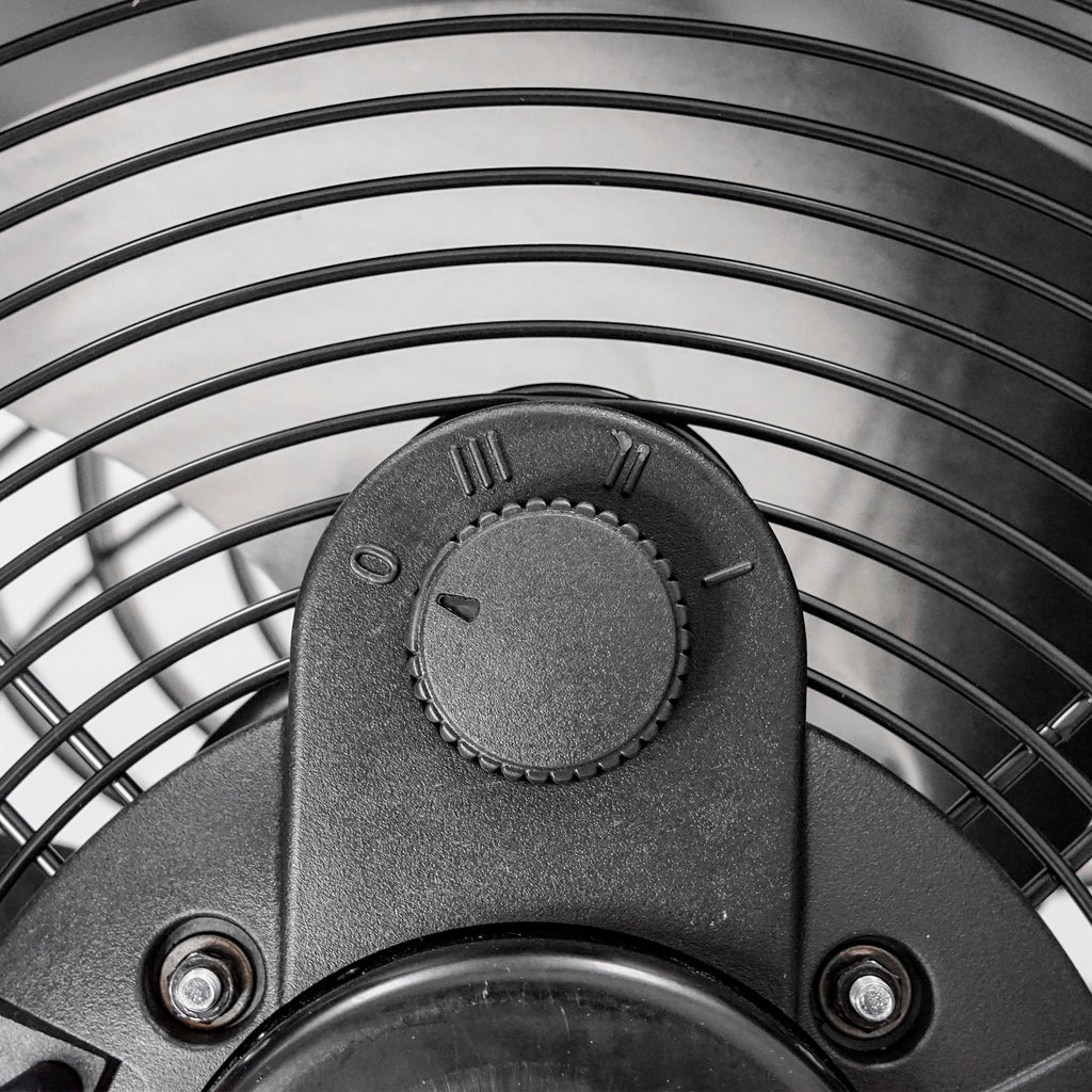 Black & Red 16 inch 2-Speed Turbo Drum Fan K8576