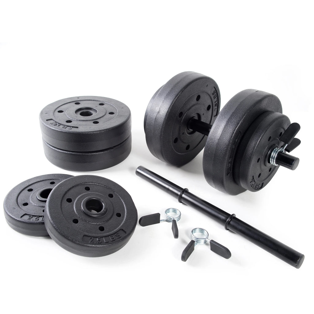 40lb Adjustable Vinyl Dumbbell Set L1652