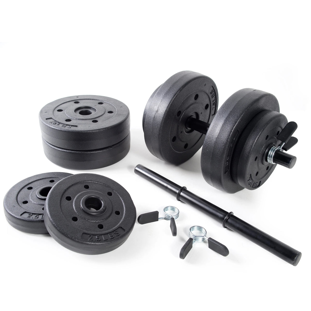 40lb Adjustable Vinyl Dumbbell Set L1652