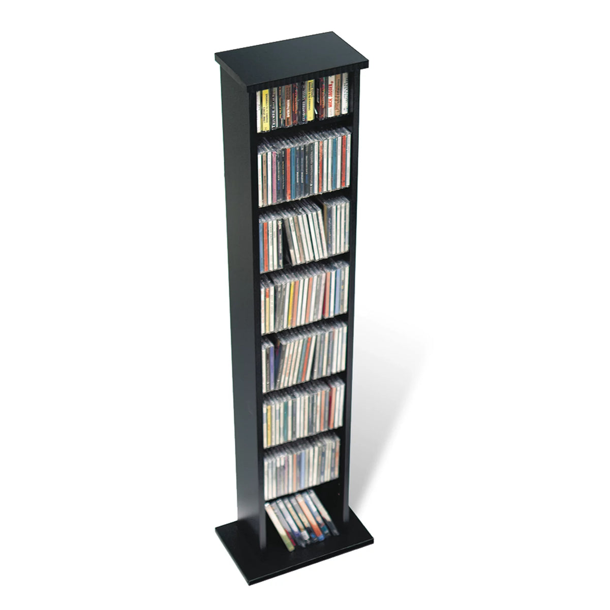 51" Black Wall Media Storage Rack V678813