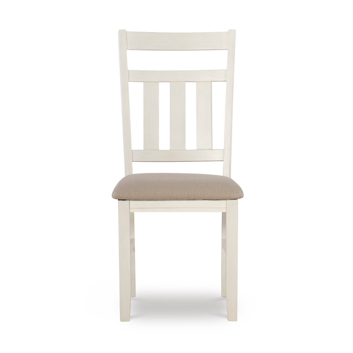 Smokey White Rustic Farmhouse Dining Chair Set of 2 N64857