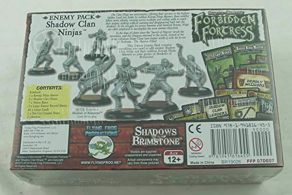 Shadow of Brimstone Clan Ninja Deluxe Enemy Pack Board Game S34346