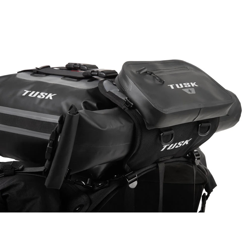 Rackless Luggage System with Small Dry Duffel Tail Bag Standard Heat Shield U591