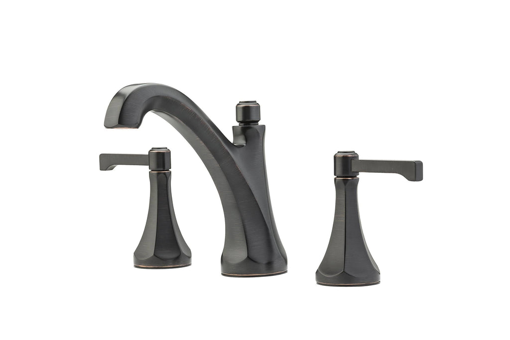 Tuscan Bronze Widespread Bathroom Faucet L528
