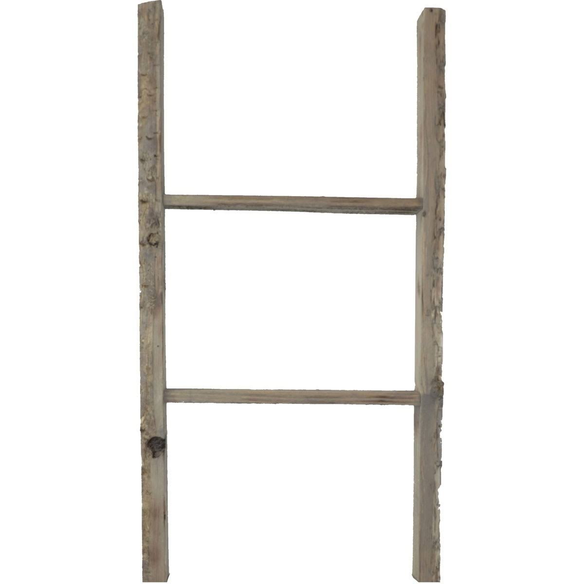 Chalk Dust White Vintage Farmhouse 5-Rung Ladder B768854