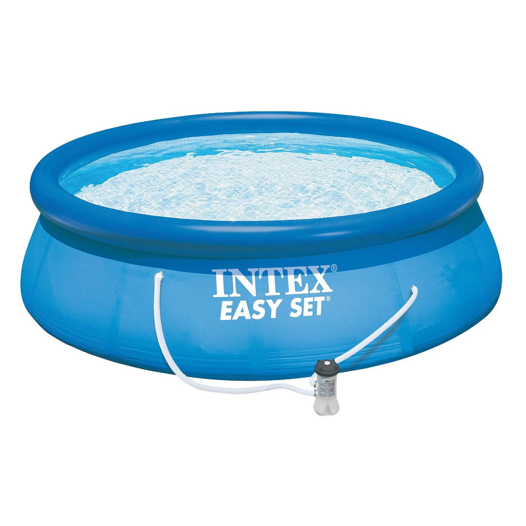 15ft x 48in Inflatable Above Ground Pool with Pump and Solar Cover M9563