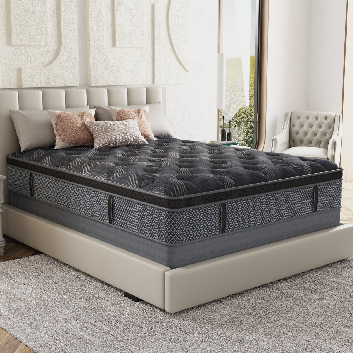 10 Full Hybrid Memory Foam Pocket Spring Mattress L49749