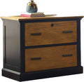 Aged Ebony Lateral File Cabinet Y78415