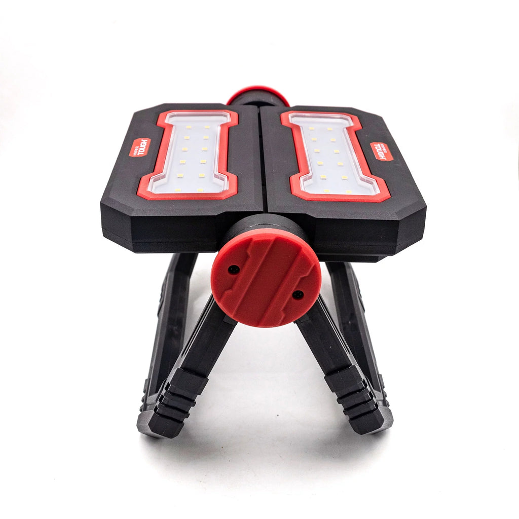1000 Lumen Led Work Light Folding Stand Black Red Plastic I83483