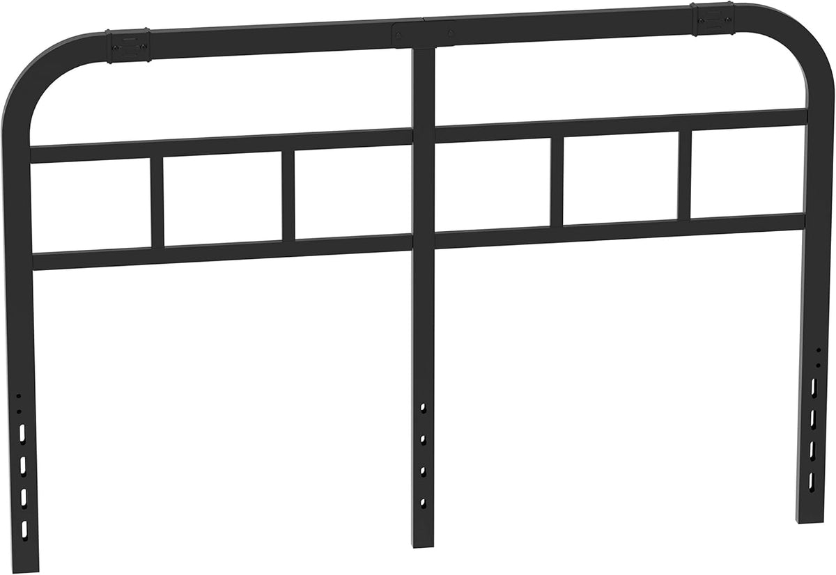 Black Metal Steel California King Bed Headboard Pack of 2 G24718