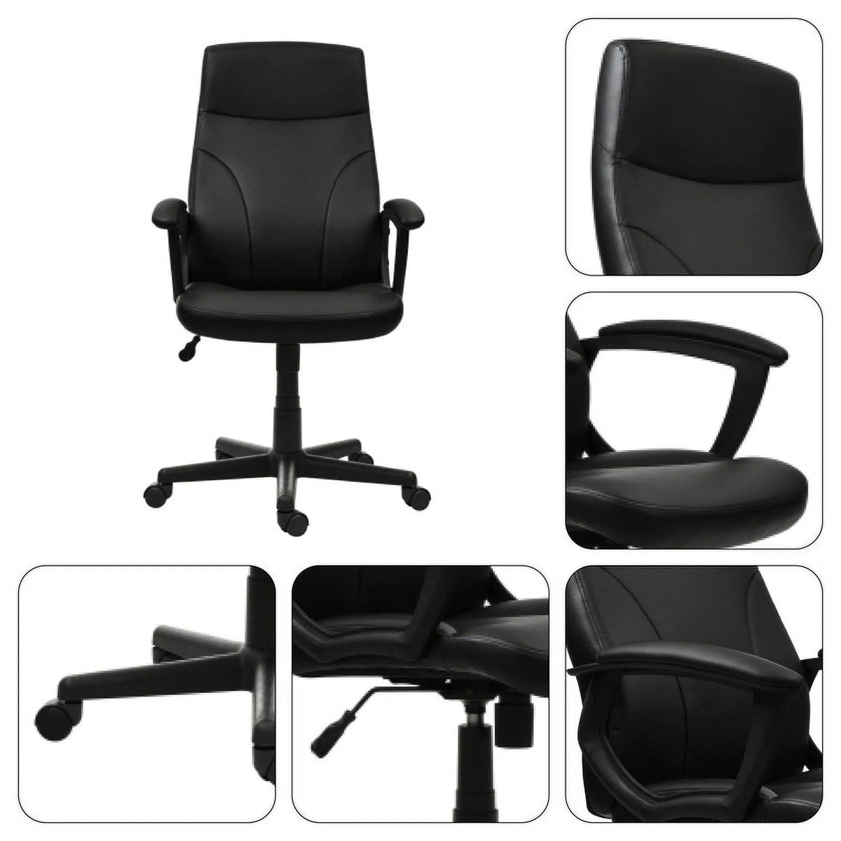 Black Nylon Mesh Office Chair E6118